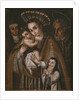Ex voto, Holy Family with St. Anne and the nun of the Abbey, Ana de Ibaizabal by Spanish School
