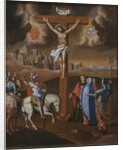 Crucifixion, the lance of the centurion by Spanish School