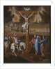 Crucifixion, the lance of the centurion by Spanish School