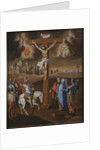 Crucifixion, the lance of the centurion by Spanish School