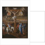 Crucifixion, the lance of the centurion by Spanish School