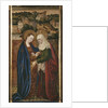 Triptych, Visitation, central panel by Spanish & Flemish School