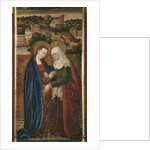 Triptych, Visitation, central panel by Spanish & Flemish School