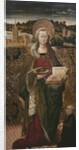 Triptych, St. Lucy, left panel by Spanish & Flemish School