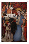 Presentation of the chasuble to St. Ildefonso by Virgin Mary by Spanish School