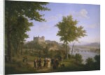 View of the royal castle of Pau where King Henri IV of France and Navarre was born on 13th December 1553 by Alexandre Louis Robert Millin du Perreux