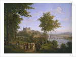 View of the royal castle of Pau where King Henri IV of France and Navarre was born on 13th December 1553 by Alexandre Louis Robert Millin du Perreux