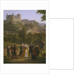 View of the royal castle of Pau where King Henri IV of France and Navarre was born on 13th December 1553 by Alexandre Louis Robert Millin du Perreux