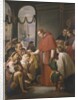 St. Charles Borromeo, archbishop of Milan, distributing alms to the poor, 1853 by Jose Salome Pina