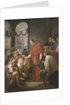St. Charles Borromeo, archbishop of Milan, distributing alms to the poor, 1853 by Jose Salome Pina