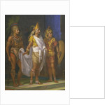 Emperor Montezuma II, detail, painting by Juan Ortega, 1885 by Juan Ortega