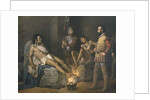 Torture of Cuauhtemoc 1893 by Leandro Izaguirre
