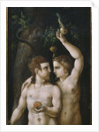 Triptych of the Creation, Adam and Eve, left panel by German School