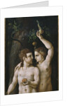 Triptych of the Creation, Adam and Eve, left panel by German School