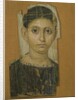 Mummy female portrait, from Fayum, late 3rd century AD by Roman Period Egyptian