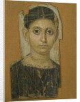 Mummy female portrait, from Fayum, late 3rd century AD by Roman Period Egyptian