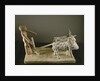 Funerary model of a ploughman leading his plough drawn by two oxen by Middle Kingdom Egyptian