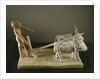 Funerary model of a ploughman leading his plough drawn by two oxen by Middle Kingdom Egyptian