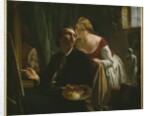 The painter and his model, 1874 by Jean Bertou