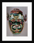 Ritual mask of Santiago used in the Mexican dance of the Moors and the Christians by School Mexican