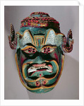 Ritual mask of Santiago used in the Mexican dance of the Moors and the Christians by School Mexican