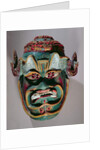 Ritual mask of Santiago used in the Mexican dance of the Moors and the Christians by School Mexican