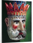 Mask of a king magus used in processions to celebrate the feast of the Epiphany in Mexico on 6 January by School Mexican