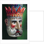 Mask of a king magus used in processions to celebrate the feast of the Epiphany in Mexico on 6 January by School Mexican