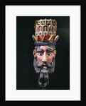 Mask of a king magus used in processions to celebrate the feast of the Epiphany in Mexico on 6 January by School Mexican
