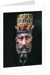 Mask of a king magus used in processions to celebrate the feast of the Epiphany in Mexico on 6 January by School Mexican