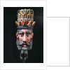 Mask of a king magus used in processions to celebrate the feast of the Epiphany in Mexico on 6 January by School Mexican