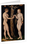 Adam and Eve in the Garden of Eden, c.1520-25 by Lucas the Elder Cranach