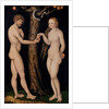 Adam and Eve in the Garden of Eden, c.1520-25 by Lucas the Elder Cranach