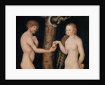 Eve offering the apple to Adam in the Garden of Eden, c.1520-25 by Lucas the Elder Cranach