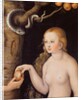 Eve offering the apple to Adam in the Garden of Eden and the serpent, c.1520-25 by Lucas the Elder Cranach