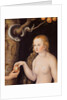 Eve offering the apple to Adam in the Garden of Eden and the serpent, c.1520-25 by Lucas the Elder Cranach