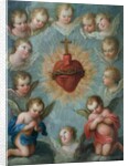 Sacred Heart of Jesus surrounded by angels, c.1775 by Jose de or Joseph Paez
