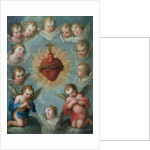 Sacred Heart of Jesus surrounded by angels, c.1775 by Jose de or Joseph Paez