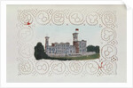 Victorian paper doyley with a view of Osborne House by Anonymous