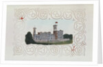 Victorian paper doyley with a view of Osborne House by Anonymous