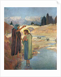 The Baptism of Christ in the waters of the Jordan, 1917 by Frederic Montenard