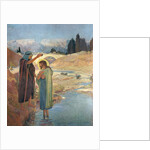 The Baptism of Christ in the waters of the Jordan, 1917 by Frederic Montenard
