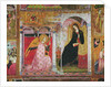 The Annunciation, fresco from the Porziuncola, 1393 by Ilario da Viterbo