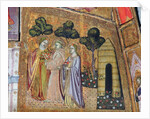 St Francis Accompanied by Two Angels, fresco from the Porziuncola, 1393 by Ilario da Viterbo