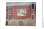 A wall painting showing a hunting scene by Roman