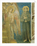 Saint Francis with an angel by Cimabue