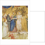 Christ blesses the Mystic Marriage of St. Francis with Poverty, 1330 by Giotto