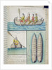 Indians of the South Seas using boats called 'Balds' by French School