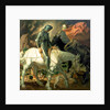 Don Quixote with Death, based on 'The Knight, Death and the Devil' by Albrecht Durer, c.1920 by Theodor Baierl