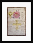 Original rough design for the 'Rose-croix' lamen, 1888 by William Wynn Westcott